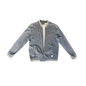 Five Four Dark Blue Bomber Jacket - Stylish Streetwear
